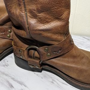 Men's Harley Davidson boot skull strap size 10